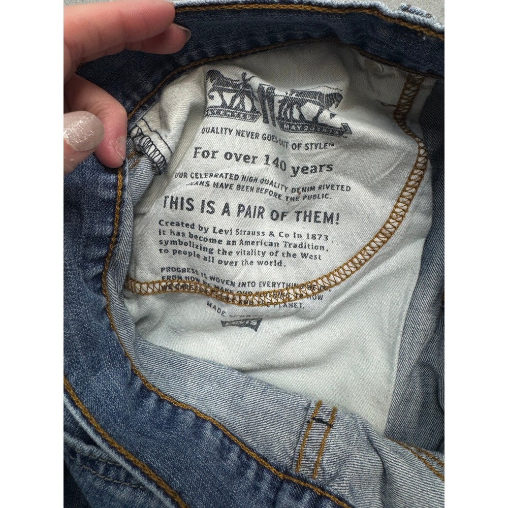 Levi's 527 Slim Bootcut Jeans Men's W34 L30 Medium Wash Denim Classic - Picture 12 of 13